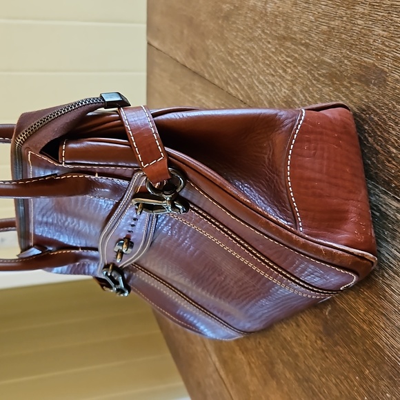 Bosca Leather Women's Satchel - Picture 3 of 16